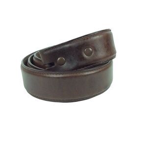 3D Western Belt Mens 44 Brown Smooth Leather Cowboy Rodeo Ranch DDD NO BUCKLE